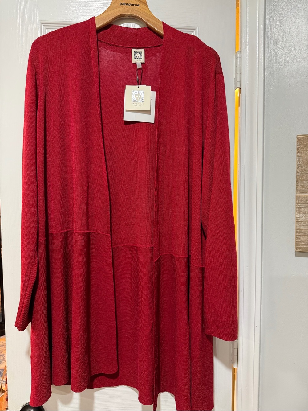 Anne Klein Open-Front Red Cardigan / women’s 3X / new